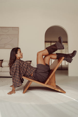 Apoline | Bottes Suédées à Clous