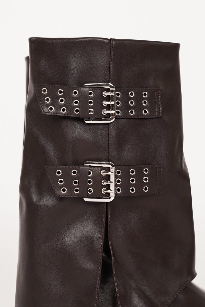 Mathéa | Bottes Mi-Hautes à Boucles