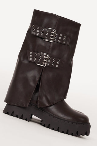 Mathéa | Bottes Mi-Hautes à Boucles