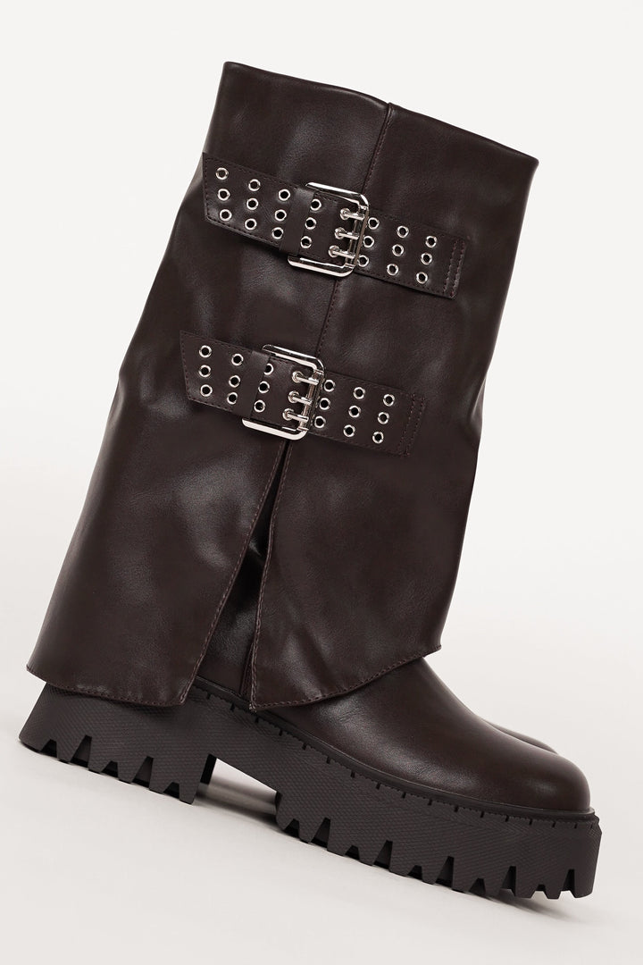 Mathéa | Bottes Mi-Hautes à Boucles