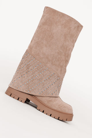 Aurélia | Bottes Suédées à Clous