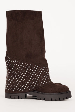 Apoline | Bottes Suédées à Clous
