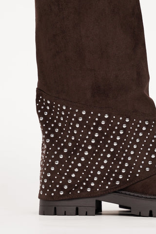Apoline | Bottes Suédées à Clous