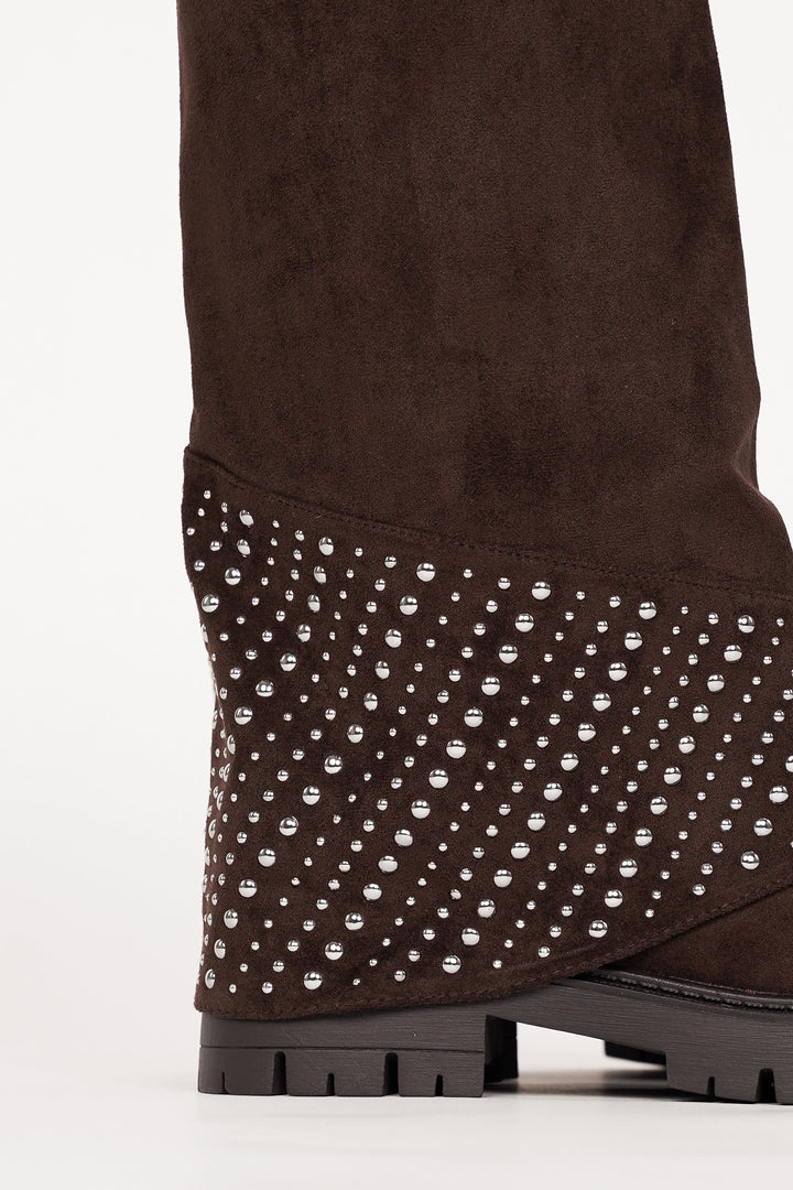 Apoline | Bottes Suédées à Clous