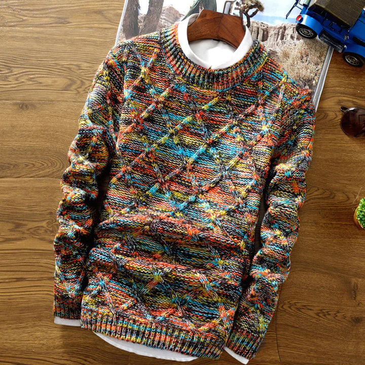 Rivemont – Pull d’Hiver Homme en Maille Épaisse