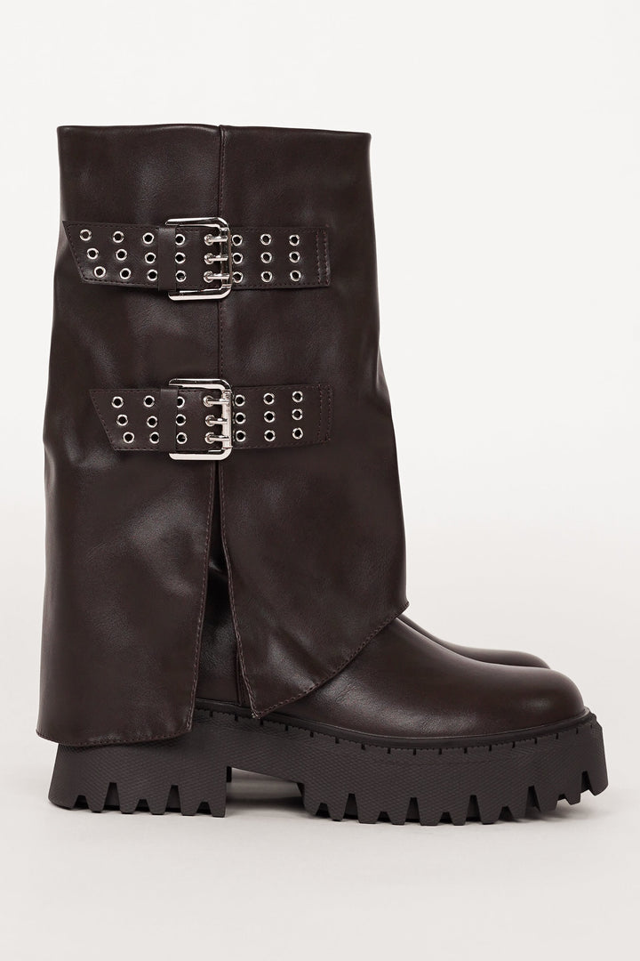 Mathéa | Bottes Mi-Hautes à Boucles