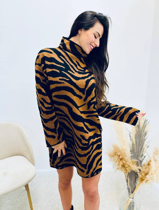 Marrélia – Robe Pull Marron