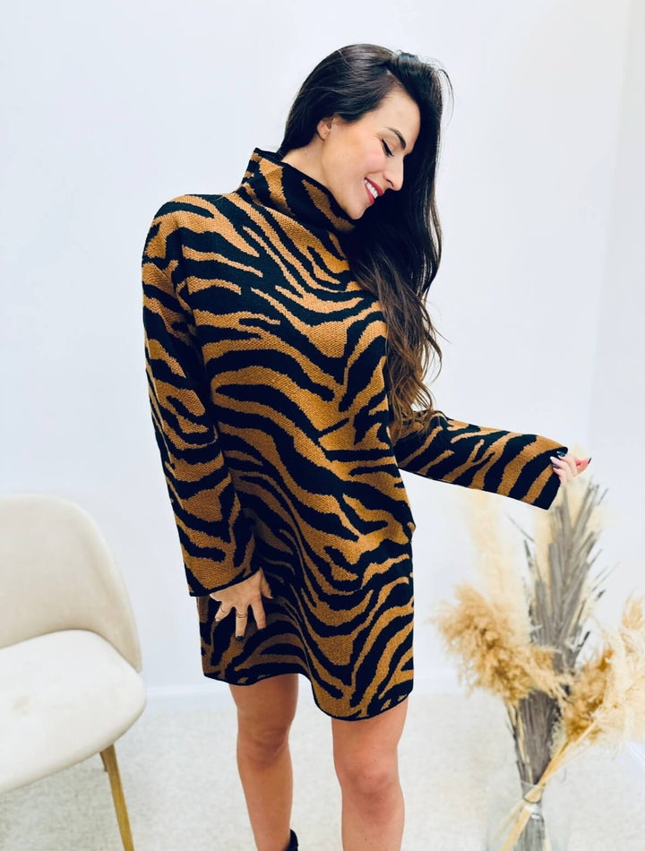 Marrélia – Robe Pull Marron