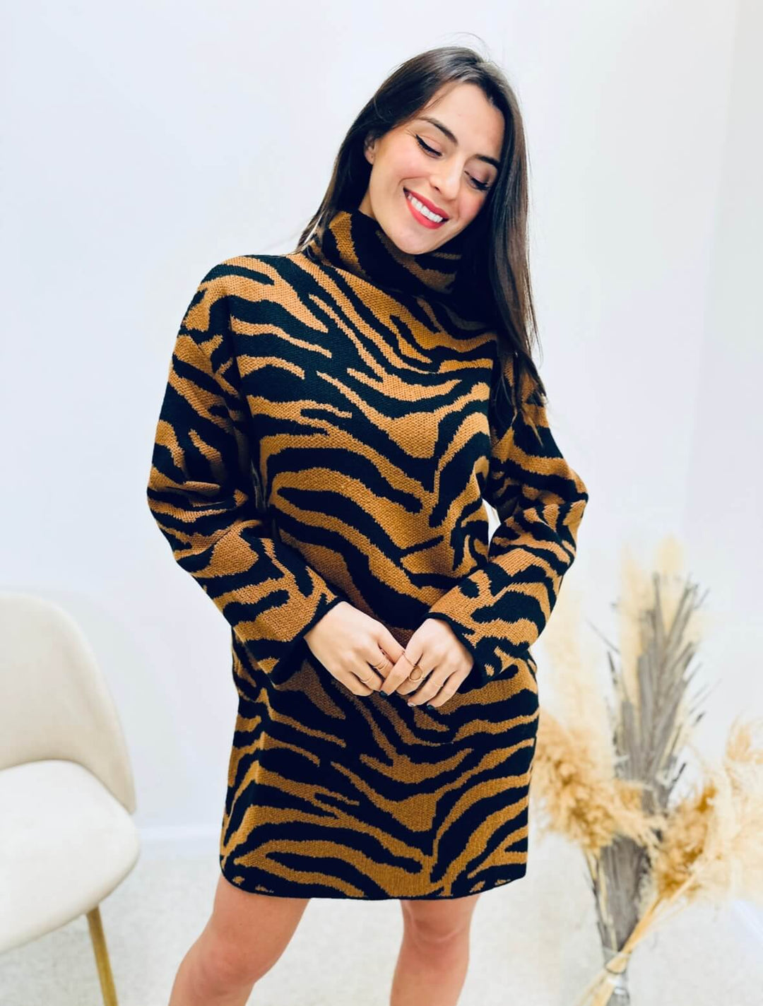 Marrélia – Robe Pull Marron