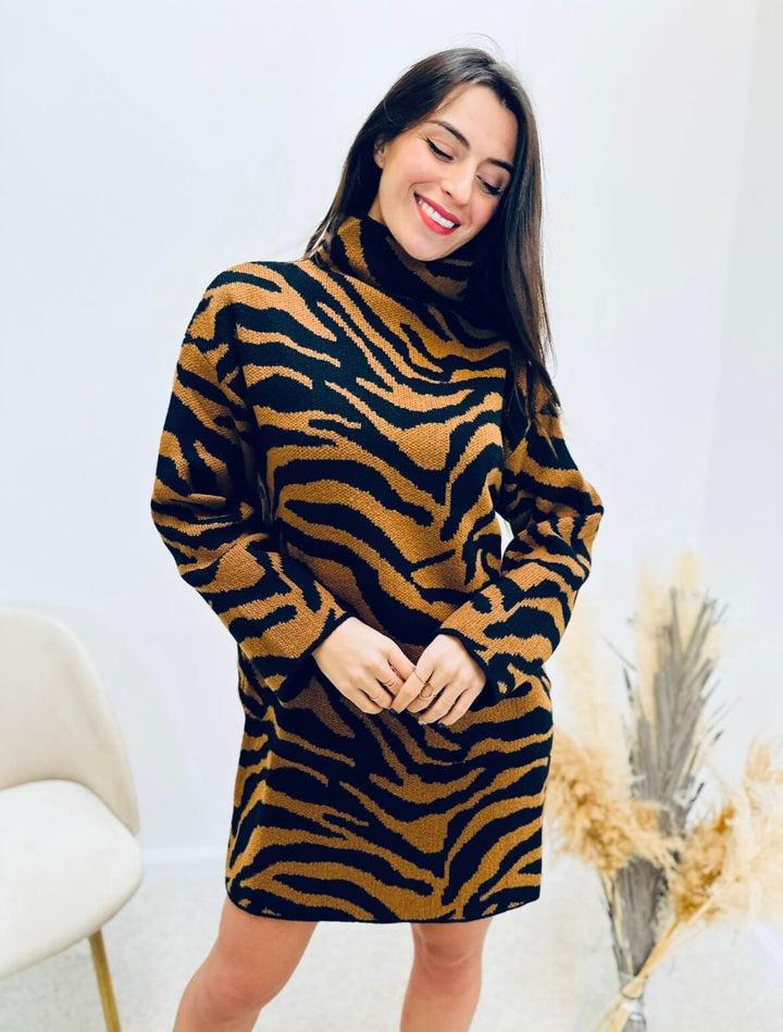Marrélia – Robe Pull Marron