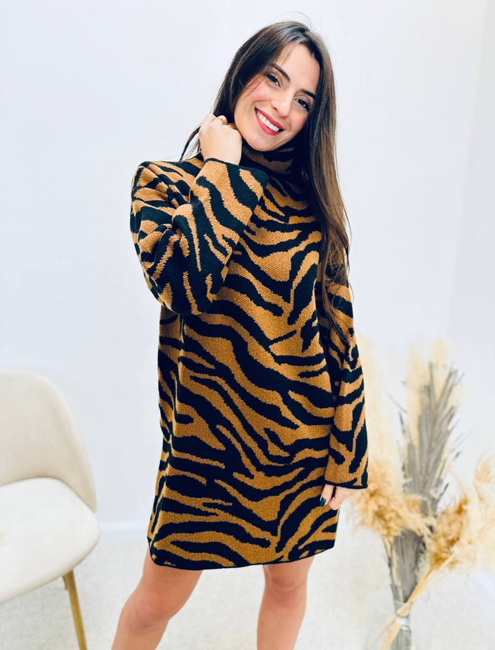 Marrélia – Robe Pull Marron