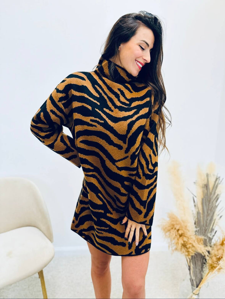 Marrélia – Robe Pull Marron