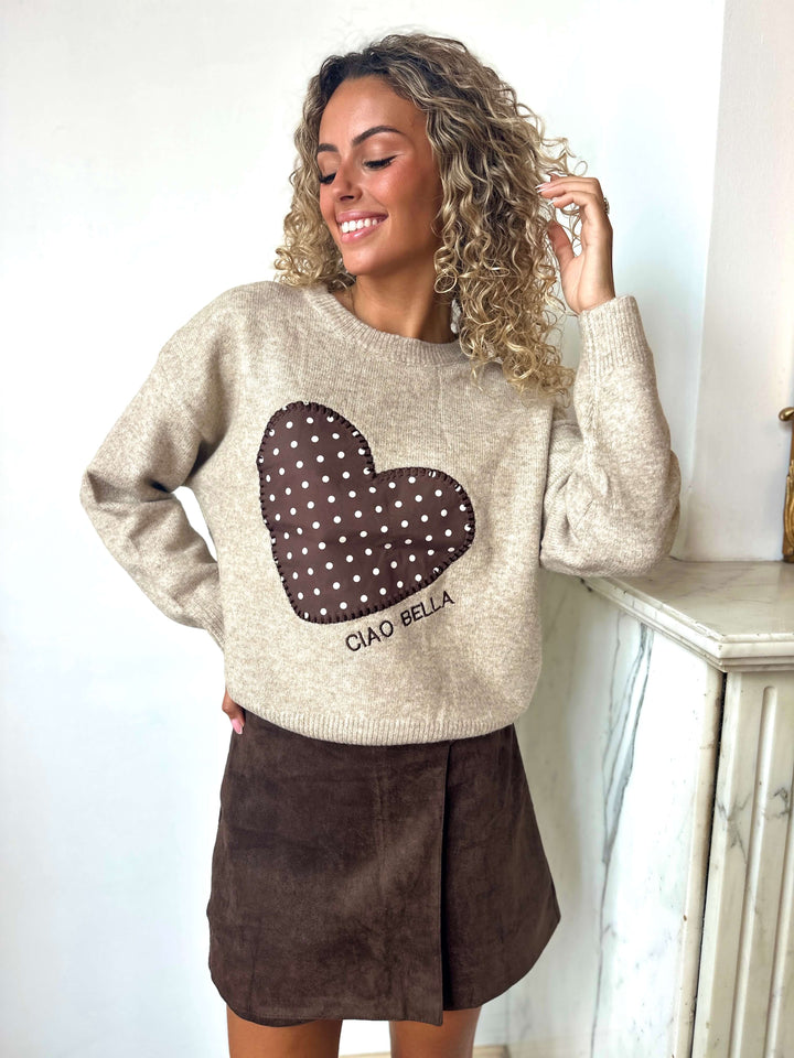 Bellaciao – Pull Beige Ciao Bella