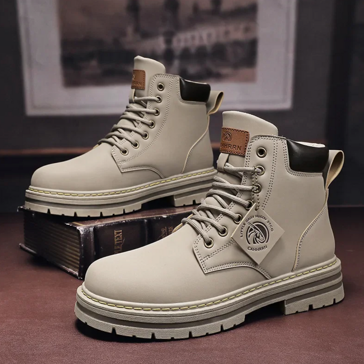 Montélac – Bottines Homme à Lacets Tige Haute Semelle Épaisse