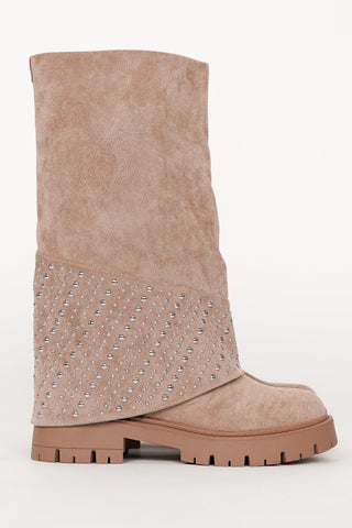 Aurélia | Bottes Suédées à Clous
