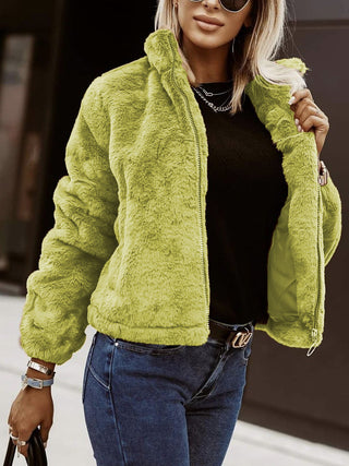 Novélia – Veste Teddy Femme Zippée Style Bomber
