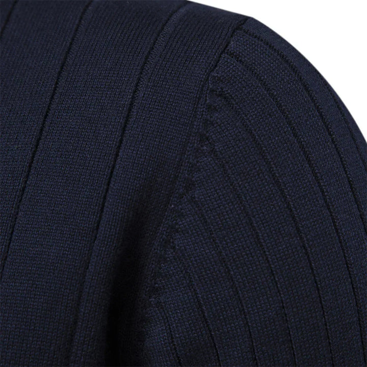 Montbréval – Pull Homme Demi-Zip à Col Montant