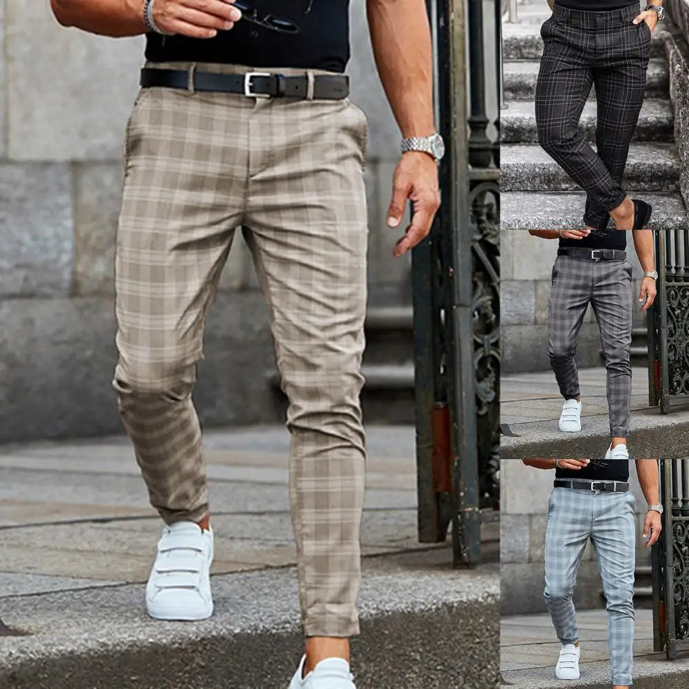 Carrelion – Pantalon Décontracté à Carreaux pour Homme