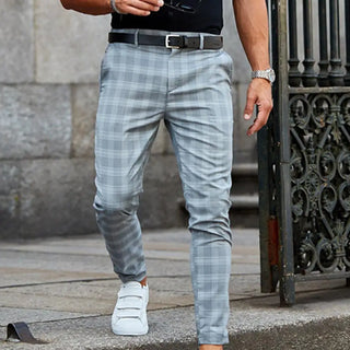 Carrelion – Pantalon Décontracté à Carreaux pour Homme