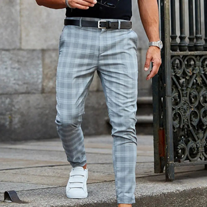 Carrelion – Pantalon Décontracté à Carreaux pour Homme