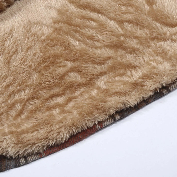 Florivale – Veste Femme à Carreaux Doublée Polaire avec Capuche