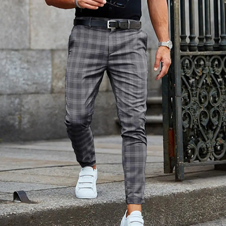Carrelion – Pantalon Décontracté à Carreaux pour Homme