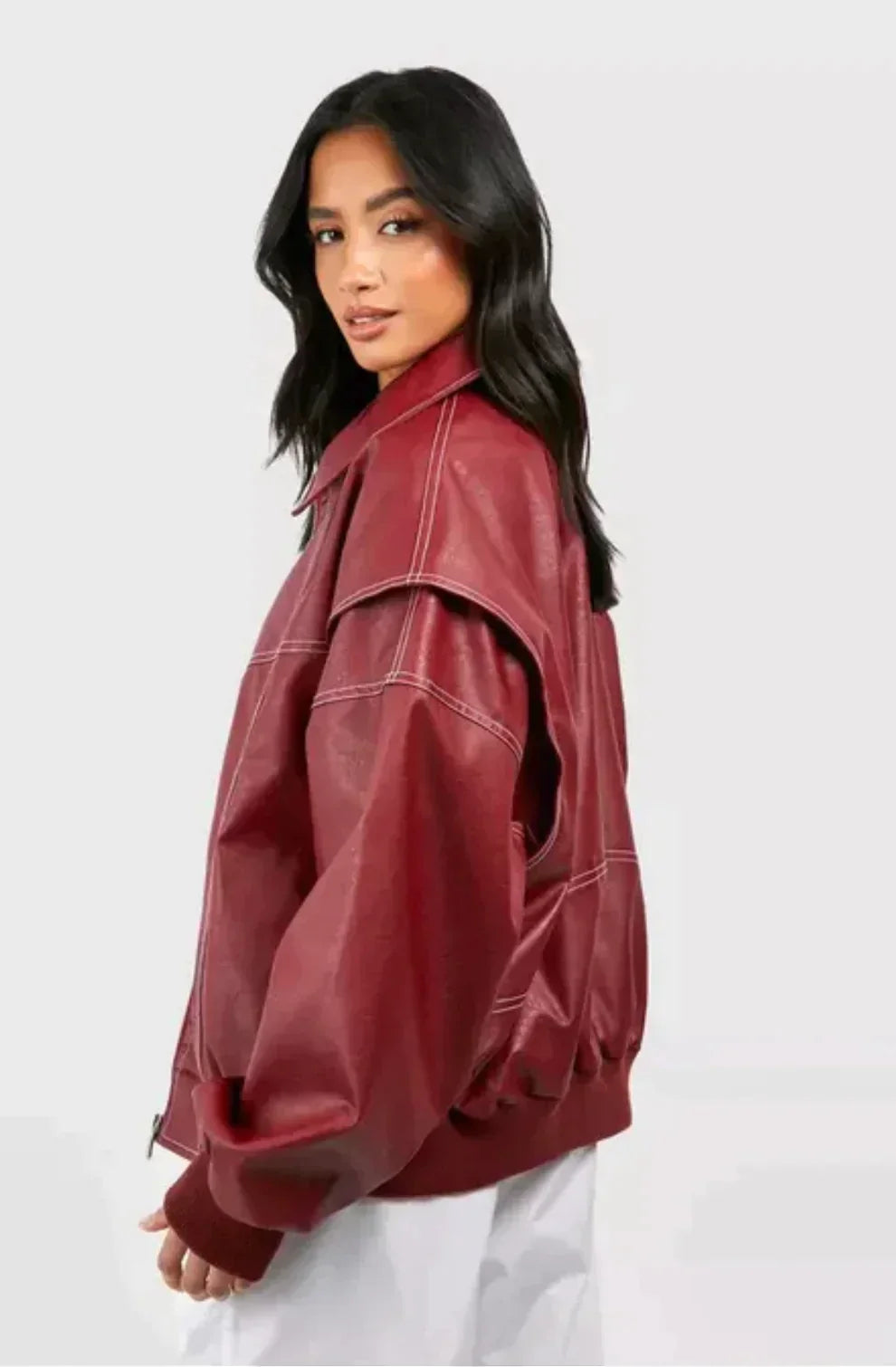 Zélyora – Veste Oversize Femme Avec Fermeture Zippée Style Moderne Décontracté