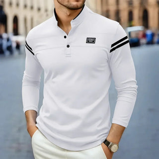 Longélio – T-Shirt à Manches Longues Moderne pour Homme