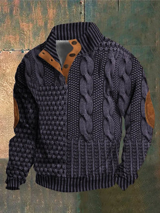 Motivern – Pullover Chaud à Motif