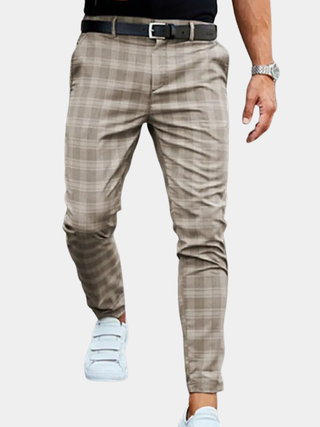 Carrelion – Pantalon Décontracté à Carreaux pour Homme