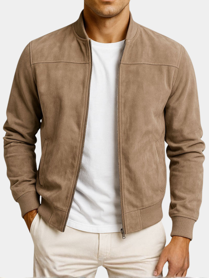 Suédorin – Veste en Cuir Suédé Urbaine