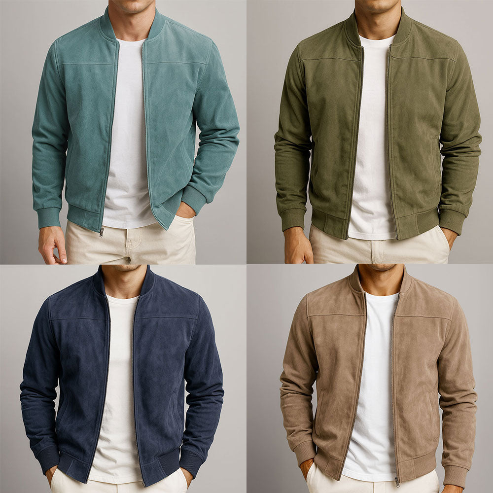 Suédorin – Veste en Cuir Suédé Urbaine