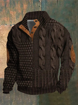 Motivern – Pullover Chaud à Motif