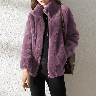 Quiltéa – Veste Polaire Double Face Matelassée à Col Montant