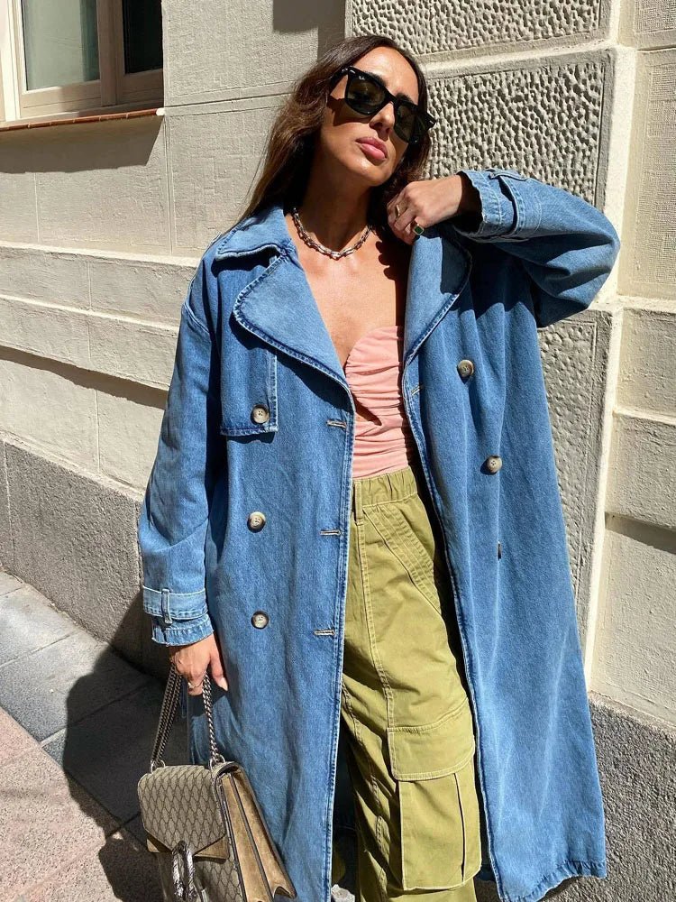 Solérine – Veste Denim Femme Oversize Coupe Ample