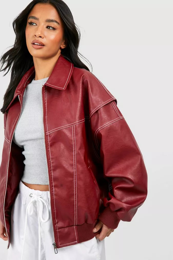 Zélyora – Veste Oversize Femme Avec Fermeture Zippée Style Moderne Décontracté