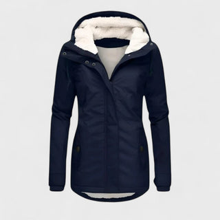 Aquélia – Veste Imperméable Femme à Capuche Chaude et Résistante