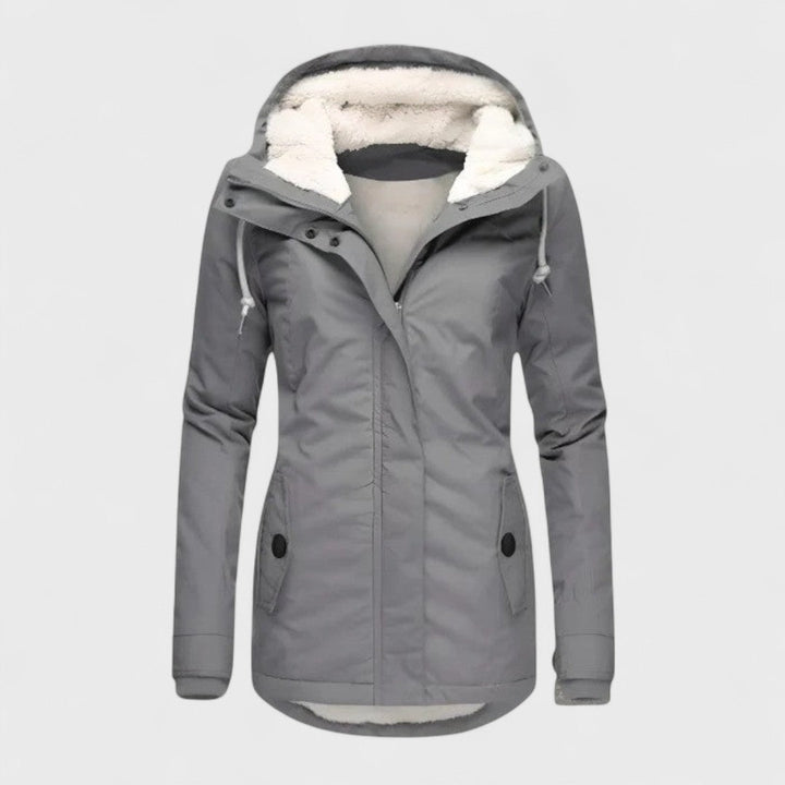 Aquélia – Veste Imperméable Femme à Capuche Chaude et Résistante