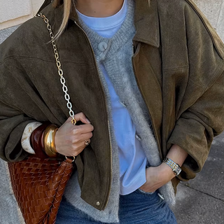 Vaudoré – Veste Femme Oversize Effet Suédé